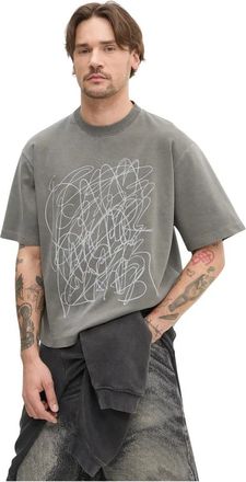 Camper T-shirt - Heren - Tops - Grijs - Maat: S Katoen