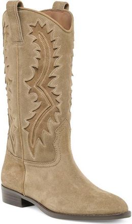 Dolce Vita Tomara Western Boot in Olive Suede at Nordstrom, Size 8.5
