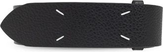 Maison Margiela Leren Riem met Logo - Heren - Riemen - Zwart - 110 CM - Leer - Accessoires