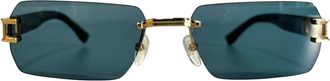 Dsquared2 Rechthoekige Zonnebril - Heren - Zonnebrillen - Geel - 57 MM - Accessoires