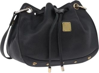 MCM Borsa a spalla Pre-owned in pelle - - Pre-owned - Donna - Nero - ONE SIZE