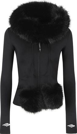 Balenciaga Hoodies & sweatvesten, Dames, Zwart, S, 3B Sports Icon Ritshuisjas