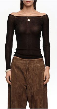 Bimba & Lola Ribbed Sweater in Black at Nordstrom, Size Medium Eu