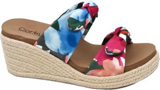 Corkys Footwear Womens Tie The Knot Wedge In Floral