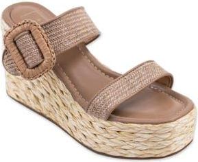 Shushop Leena Platform Wedge Espadrille Sandal in Natural at Nordstrom Rack, Size 8.5