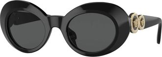 Versace Junior Zonnebril Zwart/Donkergrijs - unisex - Zonnebrillen - Zwart - 45 MM - Accessoires