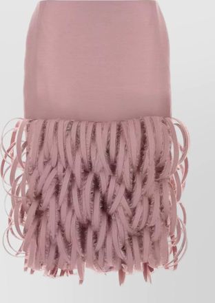 Balenciaga silk blend high-rise pencil mini skirt