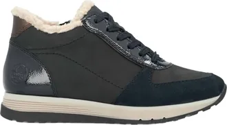 Rieker Womens Synthetic High-Top Sneakers In Pazifik/pazifik