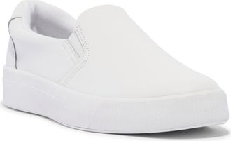 Keds Pursuit Slip-On Sneaker in White Leathe at Nordstrom, Size 7.5