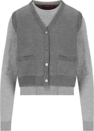 Gucci Vest met gilet-effect - Grijs