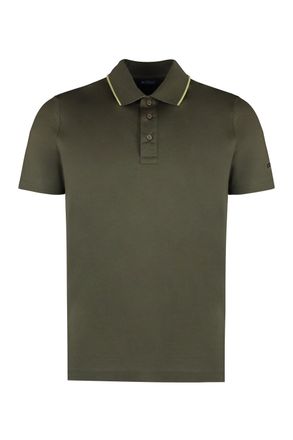 Paul & Shark Mens Cotton Short-Sleeve Polo Green Shirts T-shirts And Polos