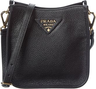 Prada Logo Leather Shoulder Bag