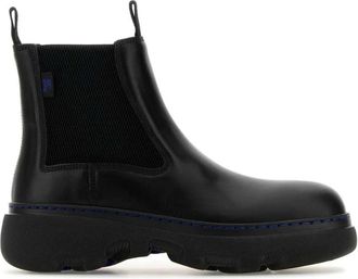 Burberry Chunky Sole Leather Chelsea Boots - Heren - Chelseaboots - Zwart - 41 EU - Leer - Schoenen