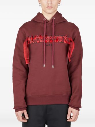 Lanvin Felpa Curb con cappuccio - Rosso