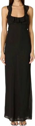 Nia Verbena Maxi Dress In Black
