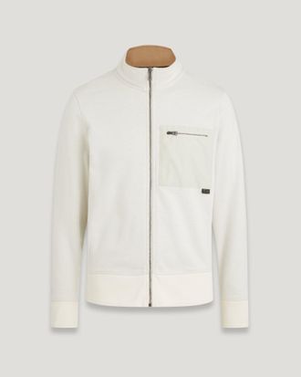 Belstaff Belstaff Sudadera Con Cremallera Completa Centenary para hombre Vellón bicolor Tiza 3XL