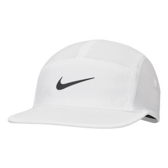 Nike Dri-Fit Fly Unstructured Swoosh Cap White Anthracite FB5624-100