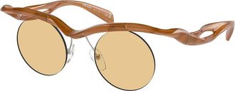 Prada PR A24S 13S80E Womens Sunglasses Brown Size 43