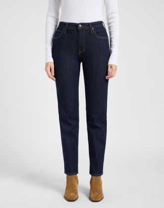 Lee 5-Pocket-Jeans LEE LEE-CAROL, Damen, Gr. 27, L&auml;nge 29, deepest_space, Denim/Jeans, Obermaterial: 84% Baumwolle, 14% Polyester, 2% Elasthan, straight f