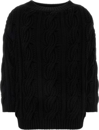 Valentino Garavani Black Wool Sweater