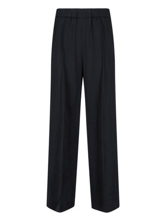 Jil Sander Tailored Wide-Leg Pants with Mid-Rise Waistband