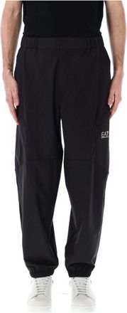 Emporio Armani Emporio Armani Ea7, Broeken, Heren, Zwart, L, Polyester, Stijlvolle Broek