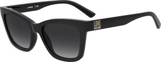 Moschino Sunglasses, female, Black, Size: 55 MM Mol096/S Sunglasses