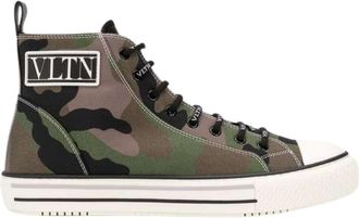 Valentino Camo Green Shoes Mens Textile - Size UK 9