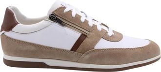 Geox Schoenen, Heren, Wit, 45 EU, Stijlvolle Rotzo Sneaker