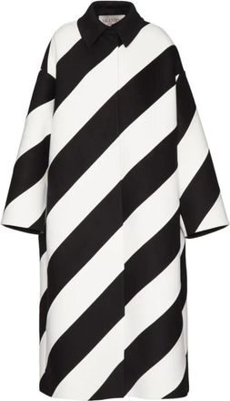 Valentino Dames, Mantels, Zwart, Maat: XS Katoen