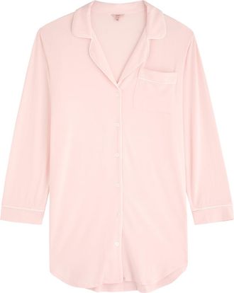Eberjey Gisele Jersey Night Shirt Dress - Pink - L (UK14 / L)