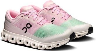 On Cloud 6 Push Sneaker in Honeydew/Petal at Nordstrom, Size 6.5