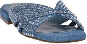 Good Choice Shoes Elara Embellished Slide Sandal in Blue at Nordstrom Rack, Size 9.5