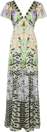 Temperley London Cleo avondjurk - Groen