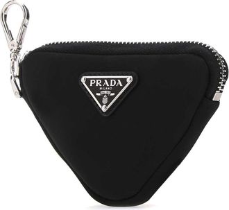 Prada Mens Black Nylon Trick Key Chain F0002 Poliammidericiclata Portachiavi Keychains