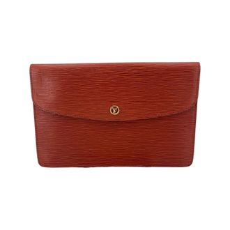 Louis Vuitton Pre-owned Womens Leather Clutch Bag Montaigne - Brown - One Size