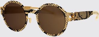 Mykita Occhiali da sole MMTRANSFER003 Mykita in metallo stampa pitone