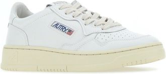 Autry Cow Leather Low-Top Sneaker - White