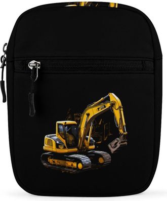 Generic Construction Excavator Crossbody Bag Adjustable Satchel Cute Shoulder Bag Lightweight Sling Bags