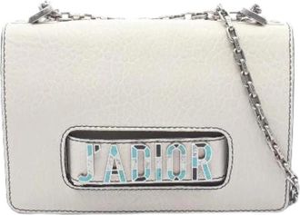 Dior Pre-owned Jadior Leren Schoudertas - Dames - Vintage Schoudertas - Beige - ONE Size - Leer - Vintage
