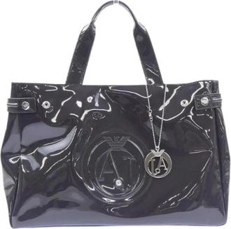 Armani Pre-owned Jeans Bag - Dames - Vintage Shopper - Grijs - ONE Size - Vintage