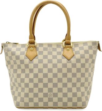Louis Vuitton Damier Azur Ivory Damier Azur Handbag Tote Bag (Pre-Owned)