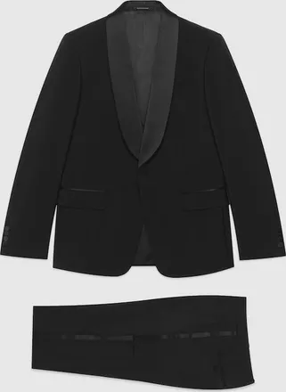 Gucci Slim Fit Wool Suit, Size 44 IT, Black, Ready-to-wear
