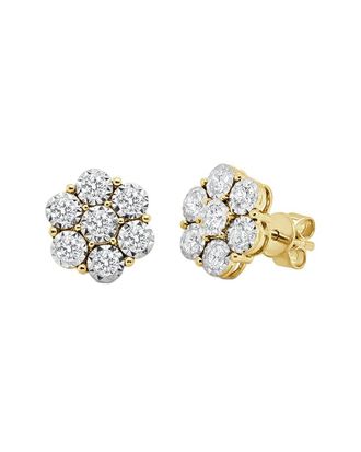 Sabrina Designs 14K 0.72 ct. tw. Diamond Cluster Stud Earrings