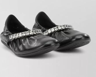 Jimmy Choo London leather ballerina flats