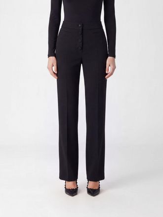 Valentino Garavani Pantaloni skinny in cr&ecirc;pe con vestibilit&agrave; slim fit