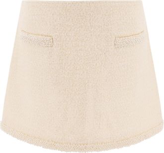 Self Portrait Womens Skirts - Ivory - Size EU 40 (Womens)