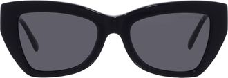 Michael Kors Montecito Dark Gray Solid Cat Eye Ladies Sunglasses 0MK220 5300587 52