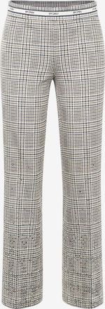 Cambio Nietenbesetzte karierte gerade Hose Faith