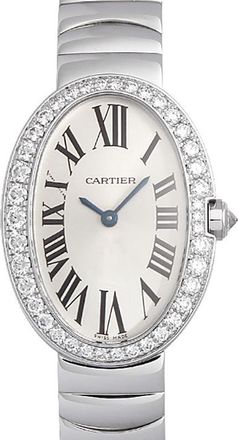 Cartier Pre-owned Cartier Cartier Baignoire Silvered with a sun-like finish Dial Ladies Watch WB520006